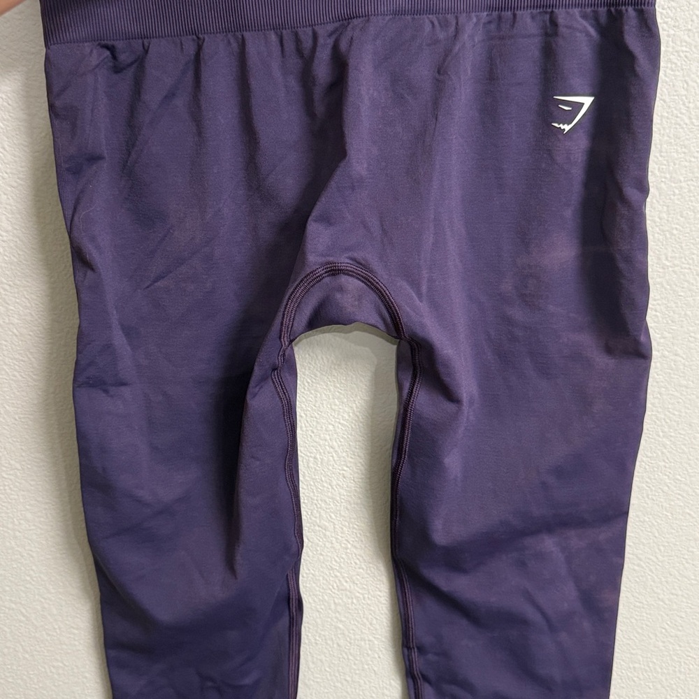 Gym shark purple washed leggings active wear size medium, I only tried it on, - Picture 4 of 4